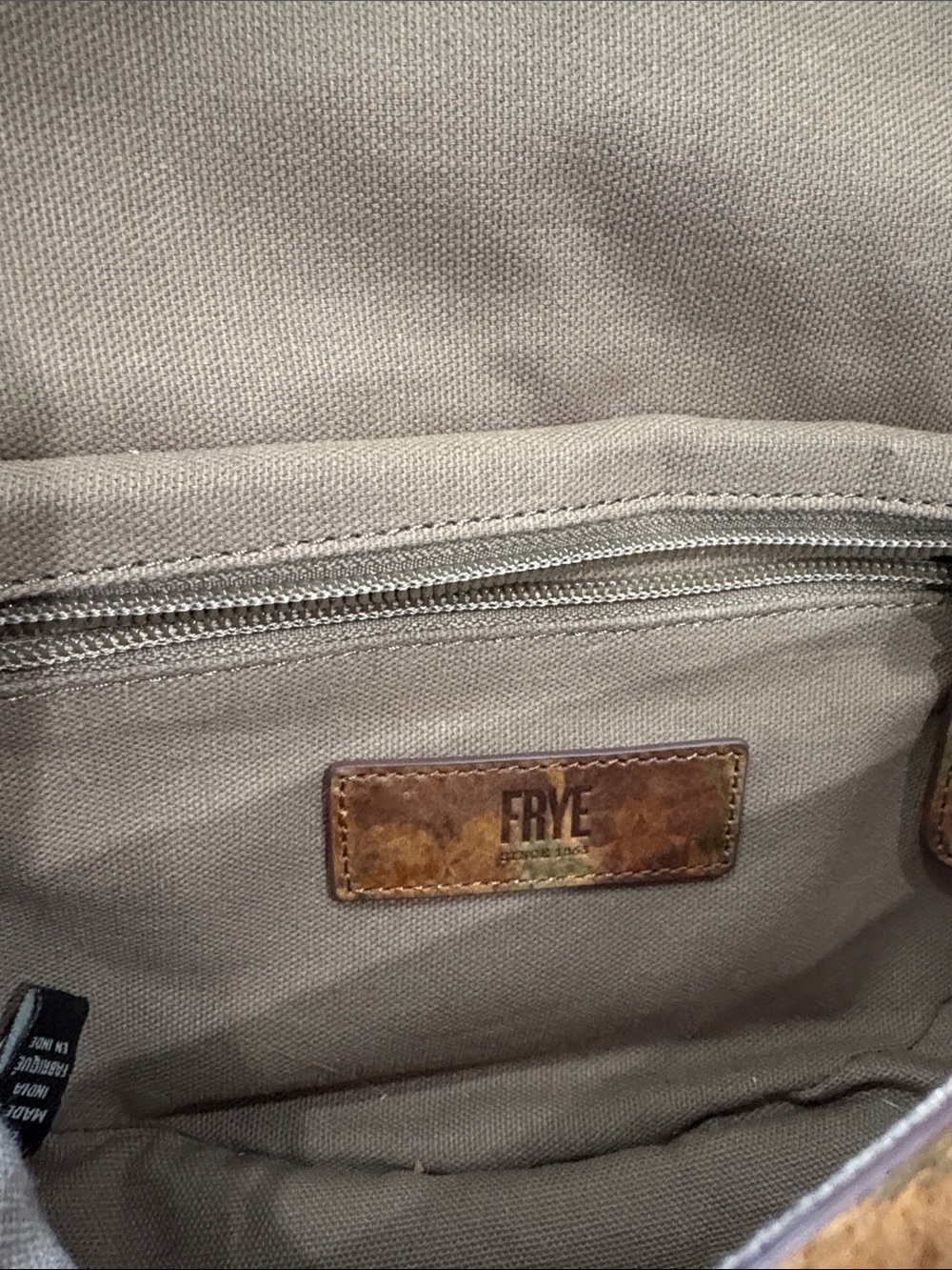Frye Brown Floral-Print Leather Crossbody - Picture 3 of 4